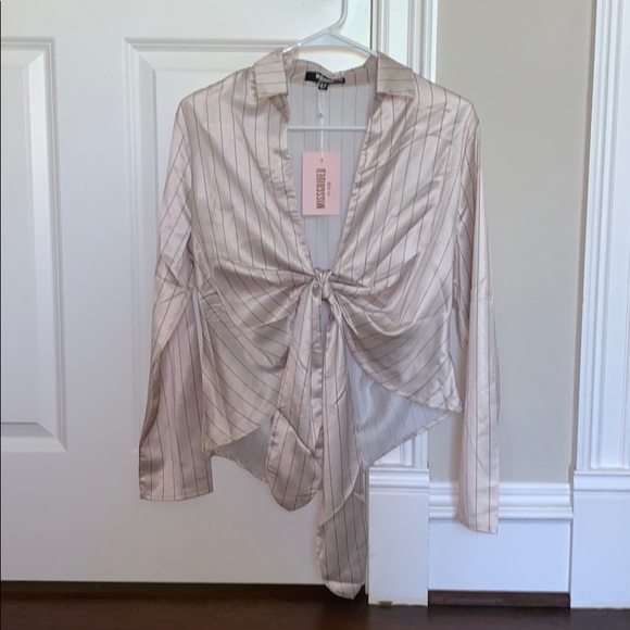 Missguided Tops - MISSGUIDED PETITE SILK TOP